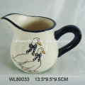 2016 new style duck decal ceramic mug with saucer for wholesale